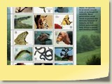 B025 STAMPS: Endangered Species Sheet 1996